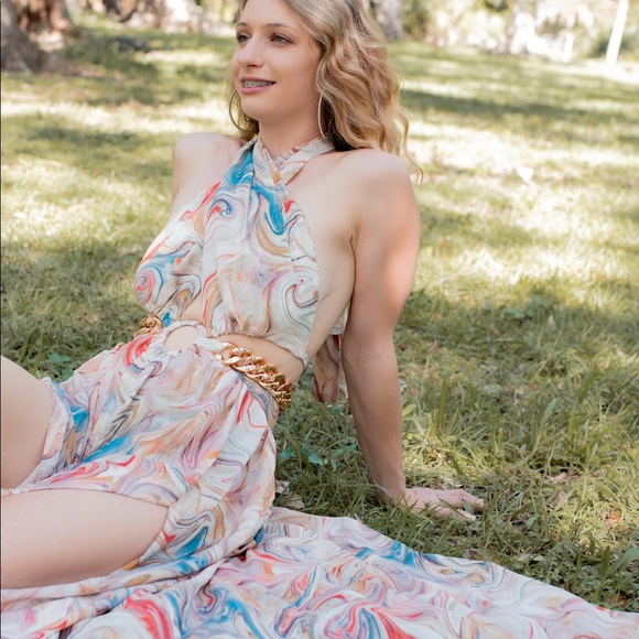 Luxxel Maxi Cutout Dress - Picture 8 of 9